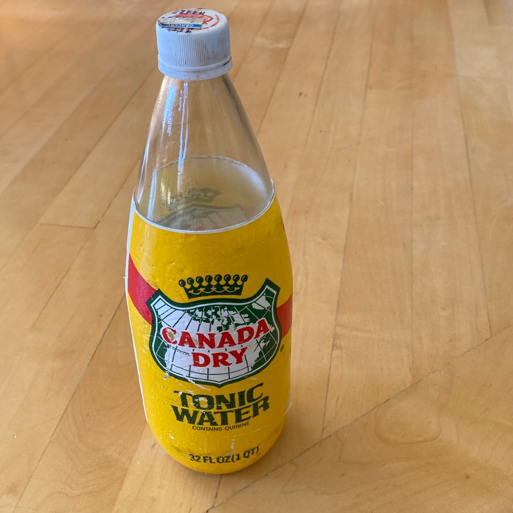 Vintage Canada Dry Tonic Water Glass Bottle